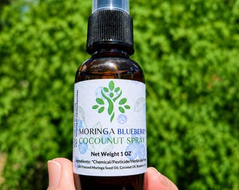 Moringa Coconut Blueberry Infused Spray
